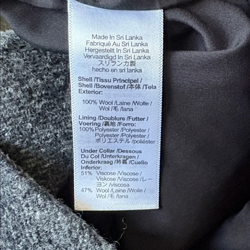 Madewell Dorset Blazer Coat 100% Wool Buffalo Check Women's Medium Oversized - Picture 9 of 9